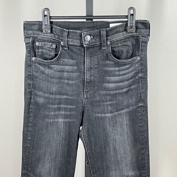 Rag & Bone Jeans Womens 28 black denim skinny ankle designer casual high rise - Picture 2 of 11